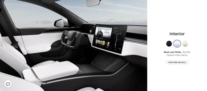 Tesla black VS white interior